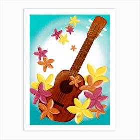 Hawaiian Ukulele Art Print