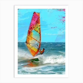 Windsurfing Art Print