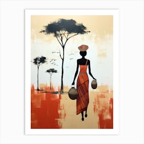 African Woman | Boho Style 5 Art Print