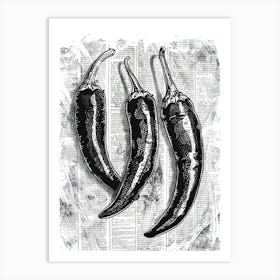 Chilli Peppers 1 Art Print