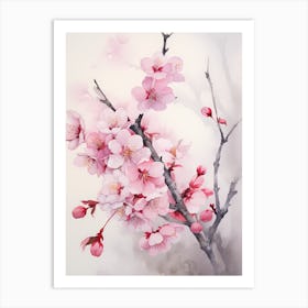 Cherry Blossom Painting 4 Art Print