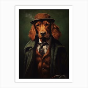 Gangster Dog Irish Setter 3 Art Print