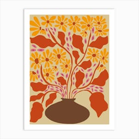 Retro Patal Pottery Art Print