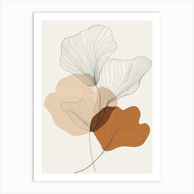 Ginkgo Leaves Canvas Print Art Print