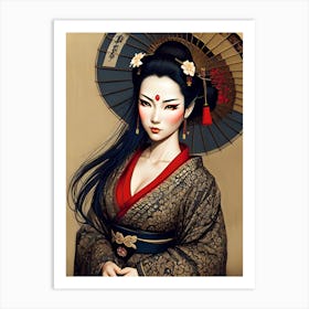 Geisha 42 Art Print