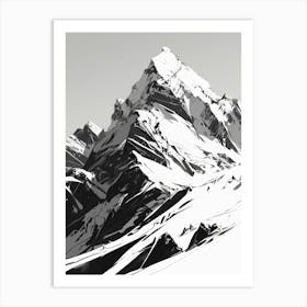 Abstract Mountain Painting Art Print