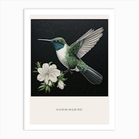 Ohara Koson Inspired Bird Painting Hummingbird 2 Poster Art Print