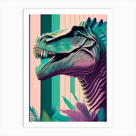 Indominus Rex Pastel Dinosaur Art Print