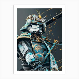 Stormtropper As A Vintagepunk Samurai 22 Art Print