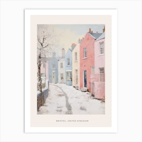 Dreamy Winter Painting Poster Bristol United Kingdom 1 Art Print