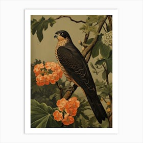 Dark And Moody Botanical Falcon 6 Art Print