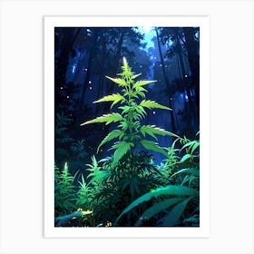 Marijuana In The Forest Art Print