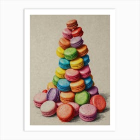 Macarons 1 Art Print