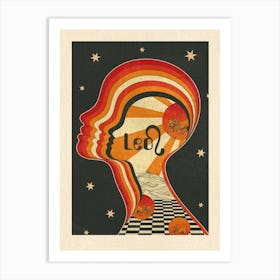 Leo Zodiac Star Sign  Art Print