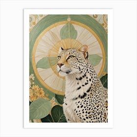 Leaf Leopard Art Print