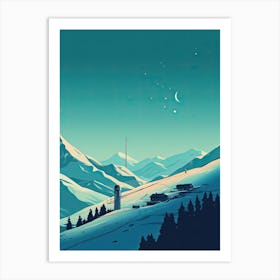 Grandvalira   Andorra, Ski Resort Illustration 3 Simple Style Art Print