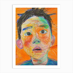 Boy'S Face 2 Art Print