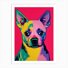 American Hairless Terrier Andy Warhol Style Dog Art Print