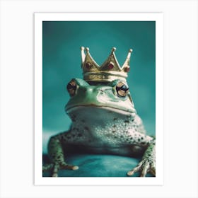 Kiss The Frog Art Print