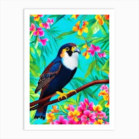 Falcon Tropical bird Art Print
