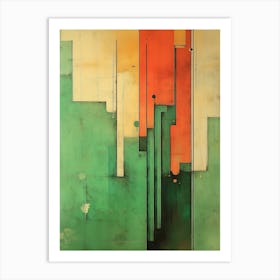 Abstract architecture painting Art Print