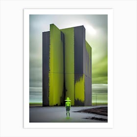 'Green Building' 1 Art Print