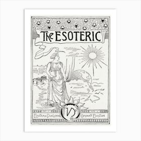The Esoteric, Hiram Erastus Butler Art Print