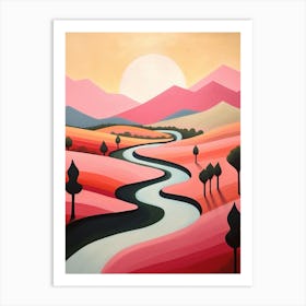 Pastoral Abstract Minimalist 11 Art Print