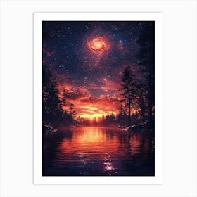 Galaxy In The Sky Art Print