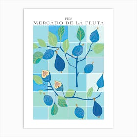 Mercado De La Fruta Figs Illustration 5 Poster Art Print