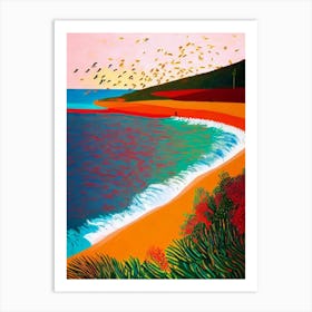 Injidup Beach, Australia Hockney Style Art Print