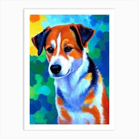 Finnish Spitz Fauvist Style Dog Art Print