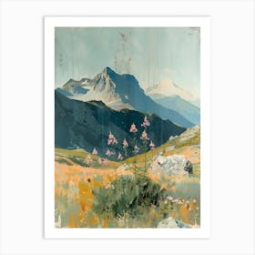 Alpine Flowers Art Print