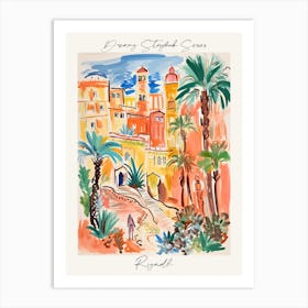 Poster Of Riyadh, Dreamy Storybook Illustration 7 Art Print