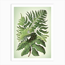 Mother Fern 1 Vintage Botanical Poster Art Print