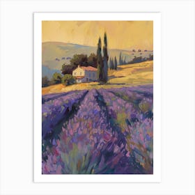 Lavender Field Art Print