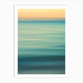 Abstract Seascape Sunset Art Print