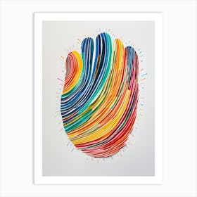 Rainbow Hand 1 Art Print