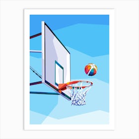 Basketball Wpap Art 1 Art Print