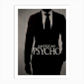 American Psycho In A Dots Art Style Art Print