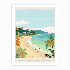 Poster Of Tanjung Rhu Beach, Langkawi Island, Malaysia, Matisse And Rousseau Style 1 Art Print