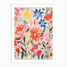 Flowers In Bloom 1 Art Print