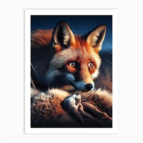 Wild Animal Creative Portrait 180 Art Print