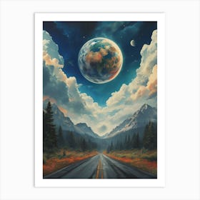 Earth In The Sky Art Print