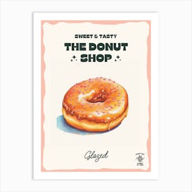 Glazed Donut The Donut Shop 0 Art Print