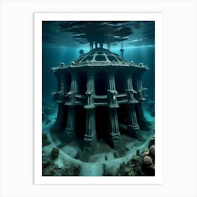 Underwater Palace-Reimagined 3 Art Print