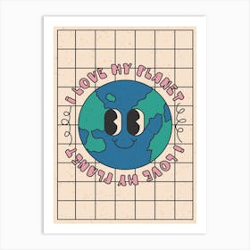 Planet Earth Art Print