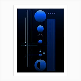 Minimalistic Abstract Geometry 3 Art Print