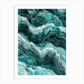 Abstract Wave Pattern 5 Art Print
