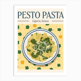 Pesto Pasta Art Print